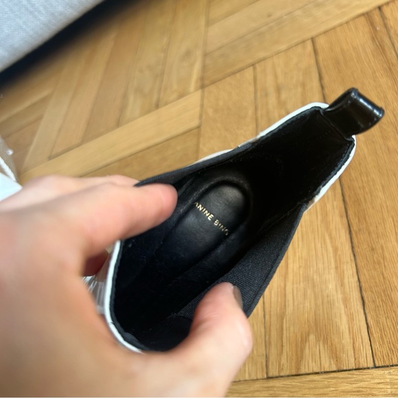 Anine Bing Stevie Chelsea Leather Ankle Boots Size 37 or 40 - Picture 9 of 13